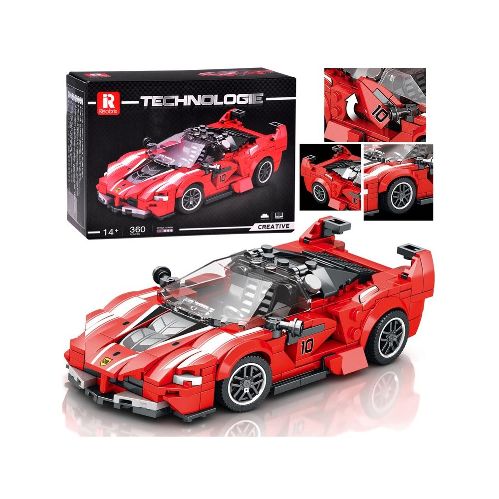 JOKO Technická Stavebnica Auto Kabriolet 360ks, červené