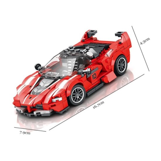JOKO Technická Stavebnica Auto Kabriolet 360ks, červené