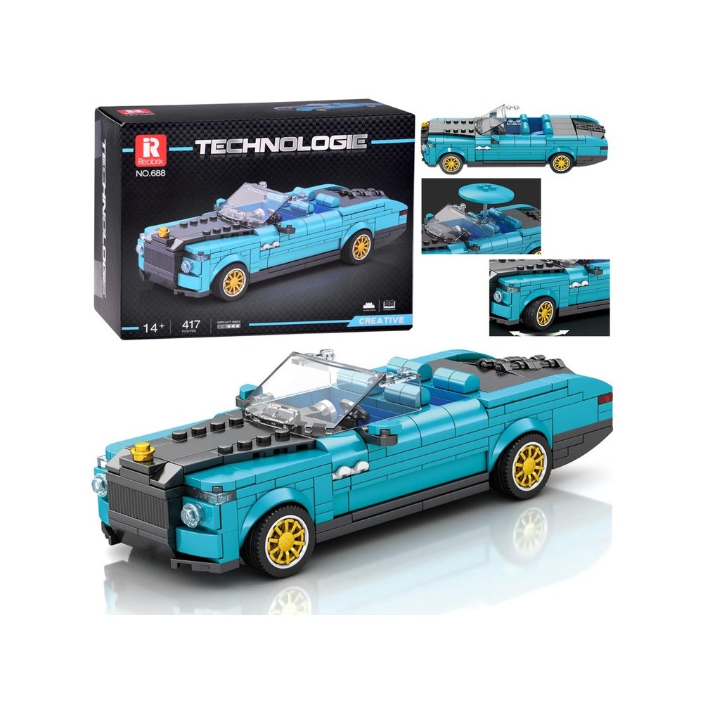 JOKO Technická Stavebnica Retro Auto 417ks, modré