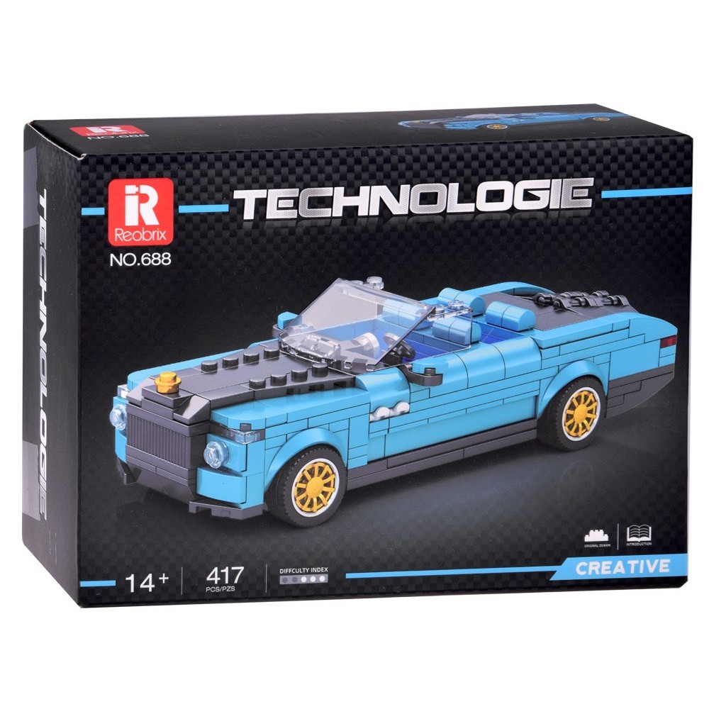 JOKO Technická Stavebnica Retro Auto 417ks, modré
