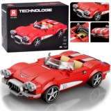 JOKO Technická Stavebnica Retro Kabriolet z roku 1950, 311ks, červené