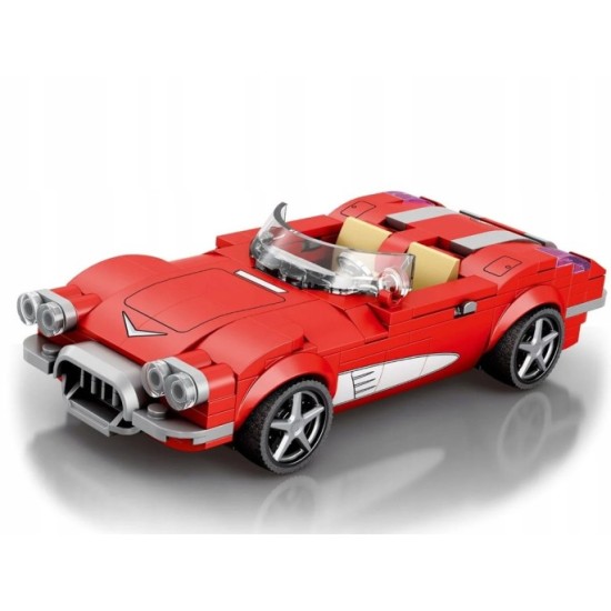 JOKO Technická Stavebnica Retro Kabriolet z roku 1950, 311ks, červené