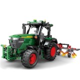 JOKO RC Technická Stavebnica Traktor s branami, pohonom 4 motorov a LED svetlom 1664ks na diaľkové ovládanie