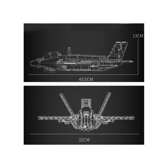 JOKO Technická Stavebnica Stíhačka F-35 Lightning II 1600ks