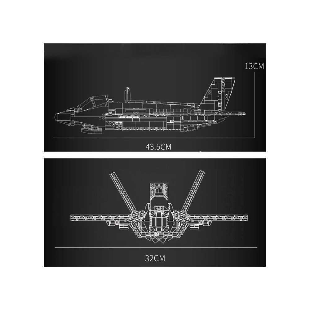 JOKO Technická Stavebnica Stíhačka F-35 Lightning II 1600ks