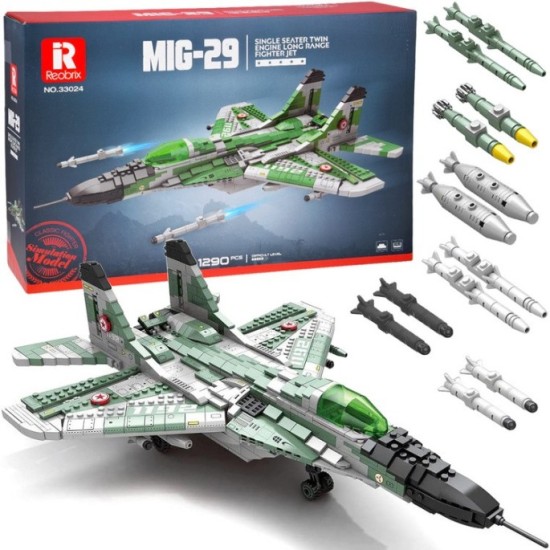 JOKO Technická Stavebnica Bojovén Lietadlo Stíhačka MIG-29 s ďalekým doletom