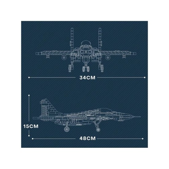 JOKO Technická Stavebnica Bojovén Lietadlo Stíhačka MIG-29 s ďalekým doletom