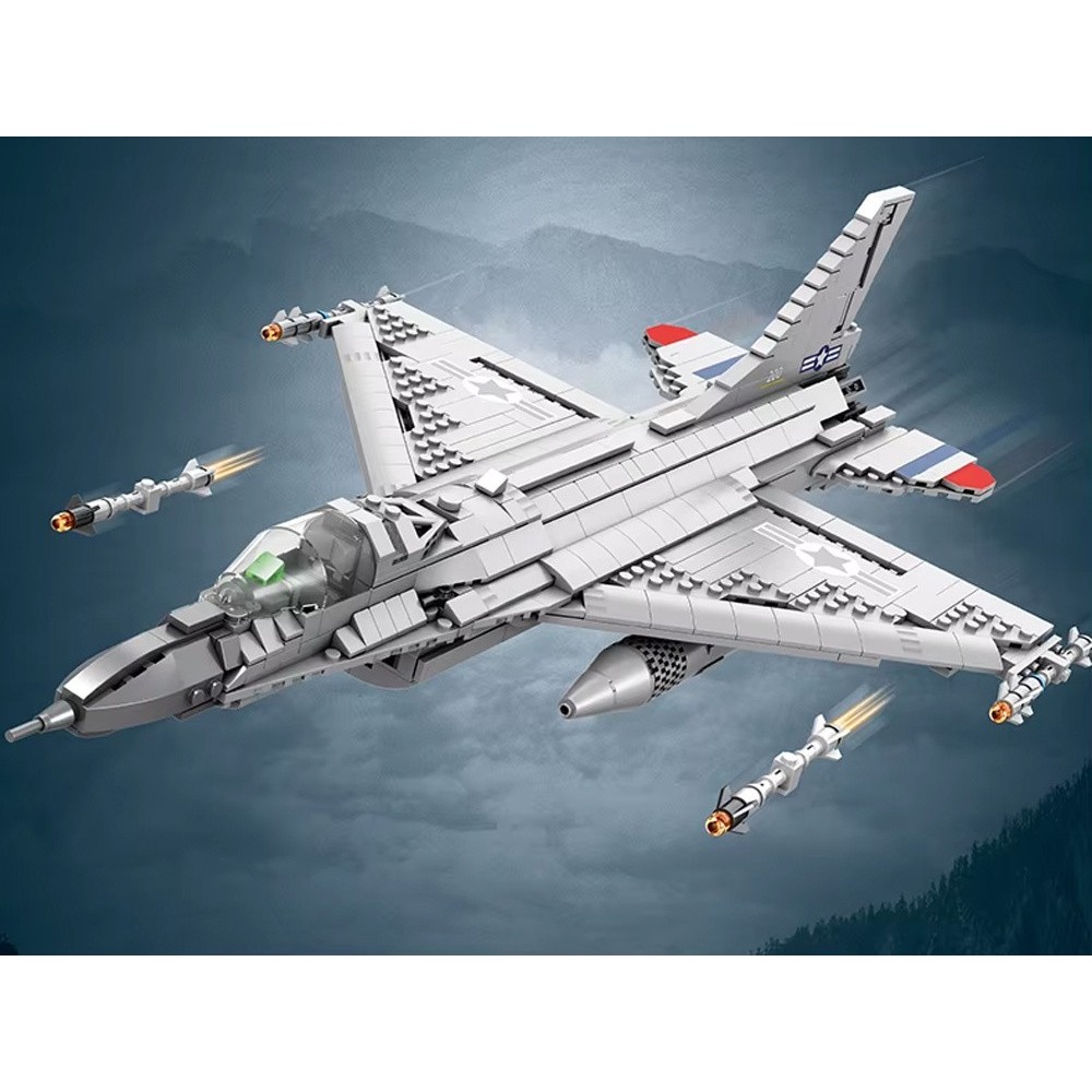Reobrix Technická Stavebnica Stíhačka F-16 Fighting Falcon 1337ks