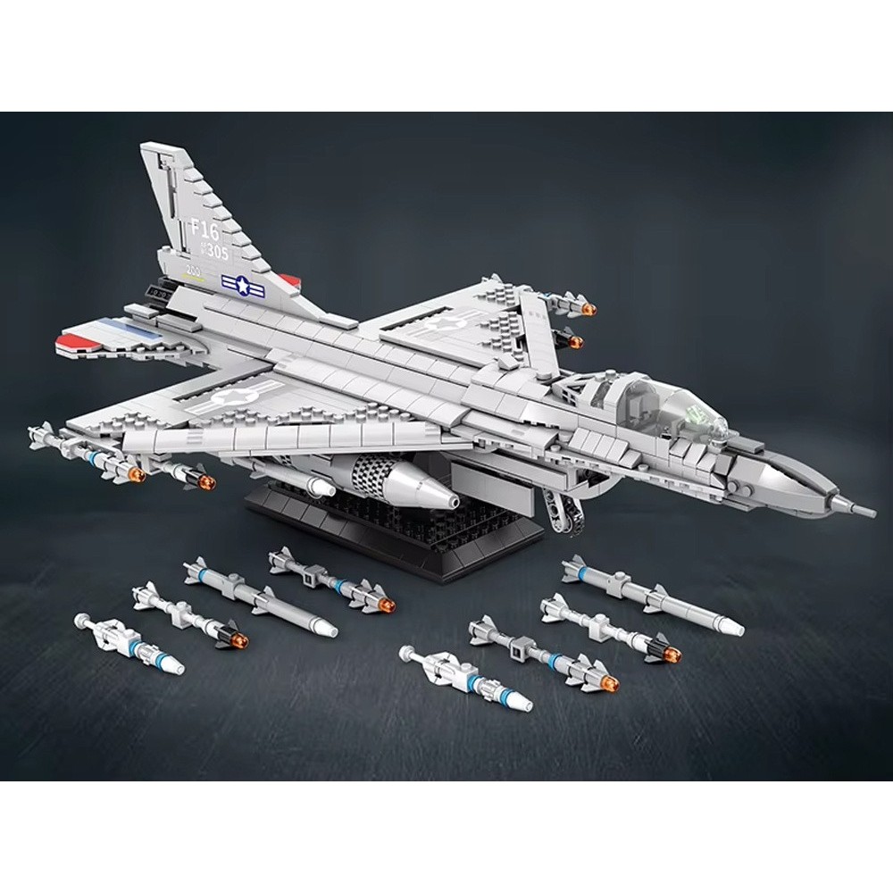 Reobrix Technická Stavebnica Stíhačka F-16 Fighting Falcon 1337ks