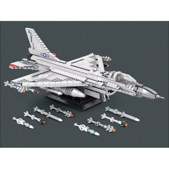 Reobrix Technická Stavebnica Stíhačka F-16 Fighting Falcon 1337ks