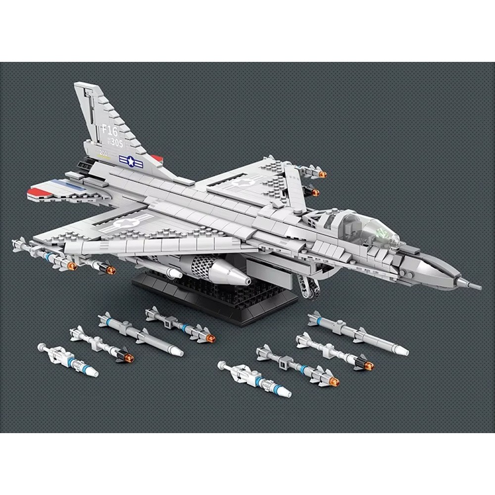 Reobrix Technická Stavebnica Stíhačka F-16 Fighting Falcon 1337ks