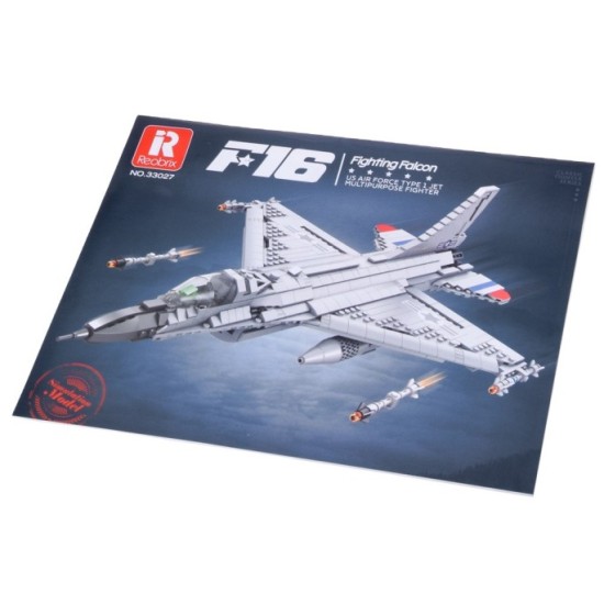 Reobrix Technická Stavebnica Stíhačka F-16 Fighting Falcon 1337ks