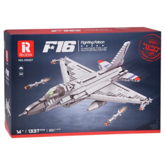 Reobrix Technická Stavebnica Stíhačka F-16 Fighting Falcon 1337ks