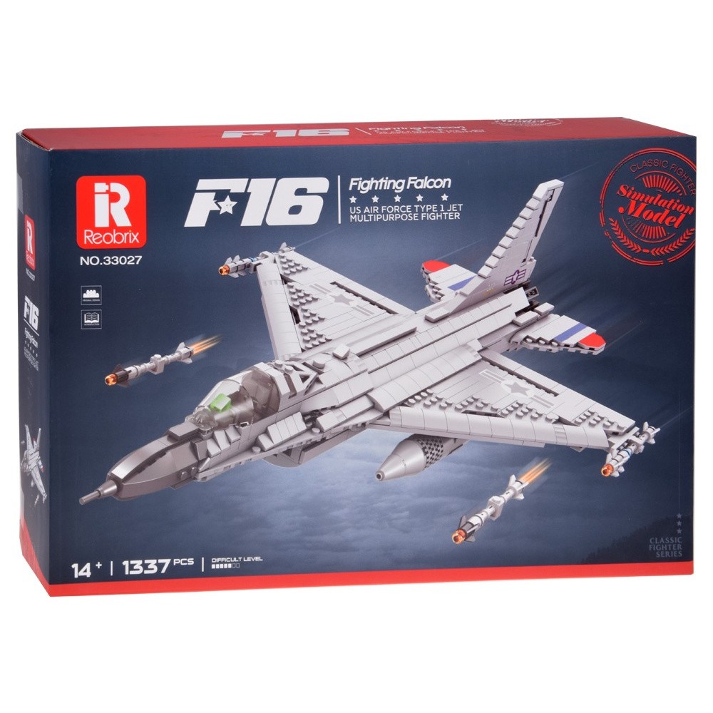 Reobrix Technická Stavebnica Stíhačka F-16 Fighting Falcon 1337ks