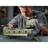 Reobrix Veľká Technická Stavebnica Helikoptéra CH-47 Chinook – vojenský tandemový vrtuľník 1458ks, dĺžka 78cm