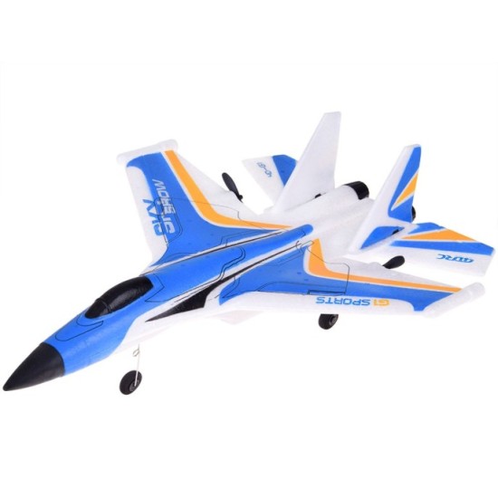 JOKO RC Lietadlo Sky Show s Dvojitým Motorom, LED svetlom a USB nabíjaním, modré