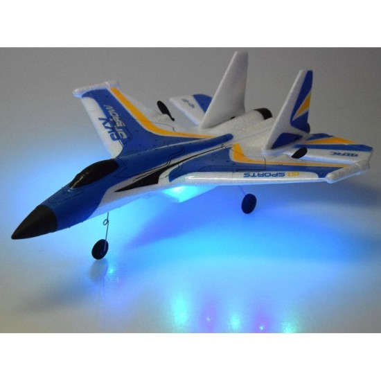 JOKO RC Lietadlo Sky Show s Dvojitým Motorom, LED svetlom a USB nabíjaním, modré