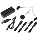 JOKO RC Lietadlo ROC 4D-G2 na diaľkové ovládanie s LED svetlom + USB nabíjačka, biele