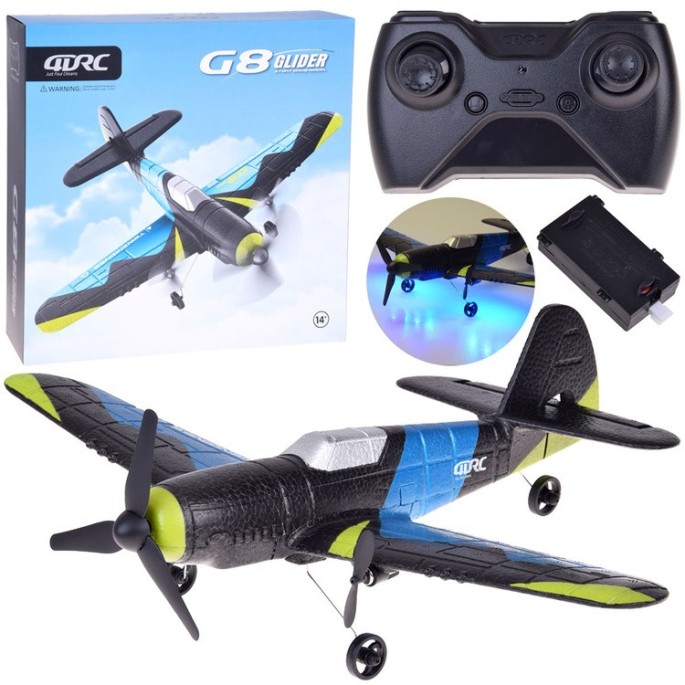 JOKO RC Lietadlo G8 Glider z EPP peny s LED svetlom a USB nabíjaním