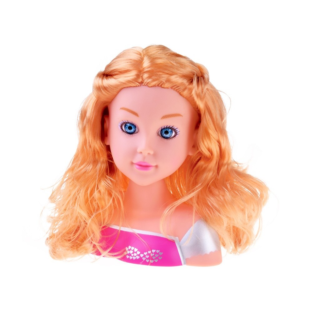 Joko Bábika hlava na česanie 20cm s fénom, blondínka