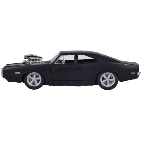 JOKO RC Auto Dodge Charger R/T 1970 na diaľkové ovládanie 33cm so svetlom a zvukom, otváracie dvere, kapota, kufor, matná čierne