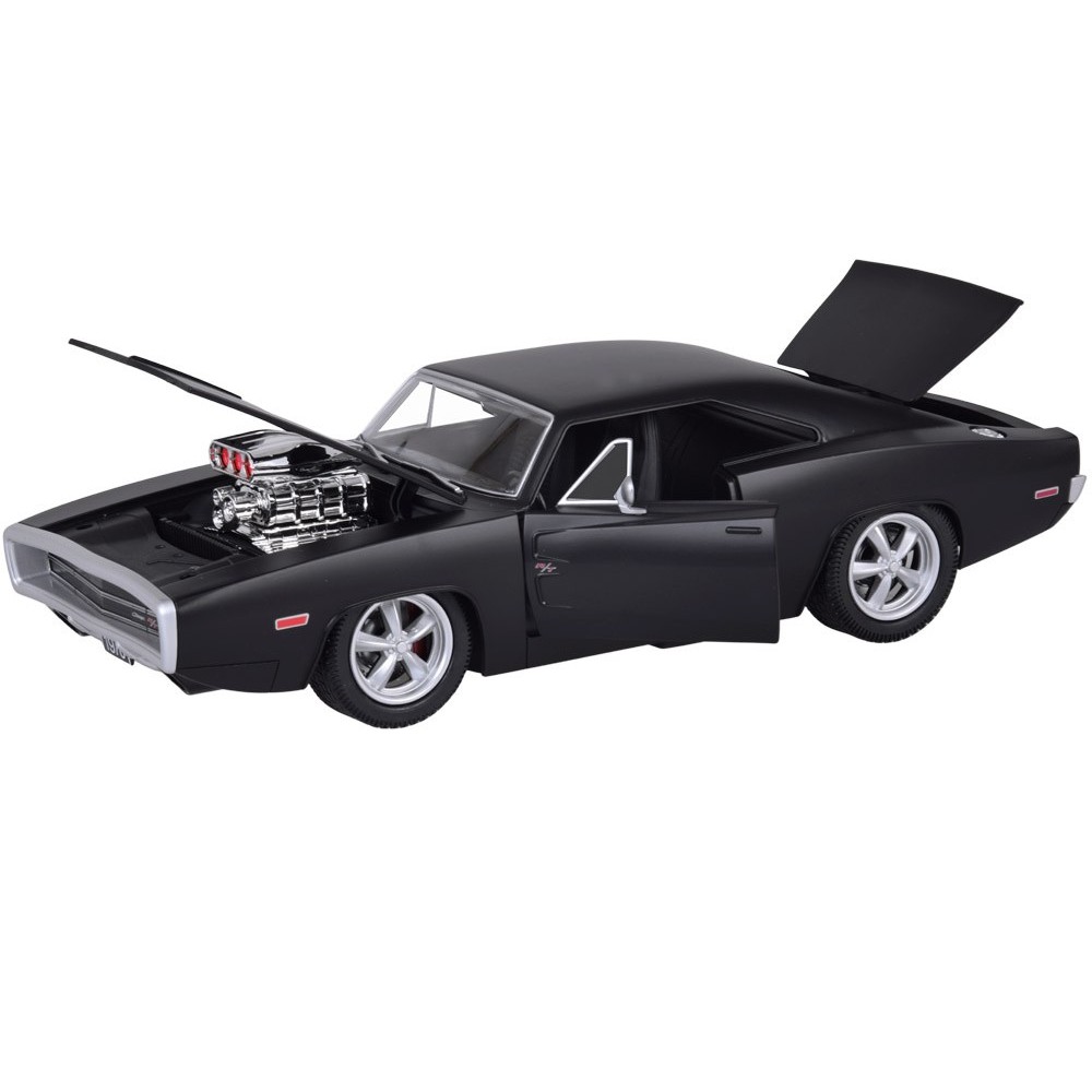 JOKO RC Auto Dodge Charger R/T 1970 na diaľkové ovládanie 33cm so svetlom a zvukom, otváracie dvere, kapota, kufor, matná čierne