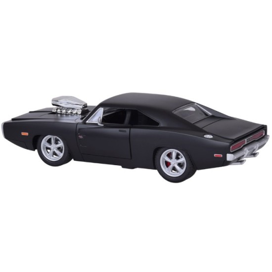 JOKO RC Auto Dodge Charger R/T 1970 na diaľkové ovládanie 33cm so svetlom a zvukom, otváracie dvere, kapota, kufor, matná čierne