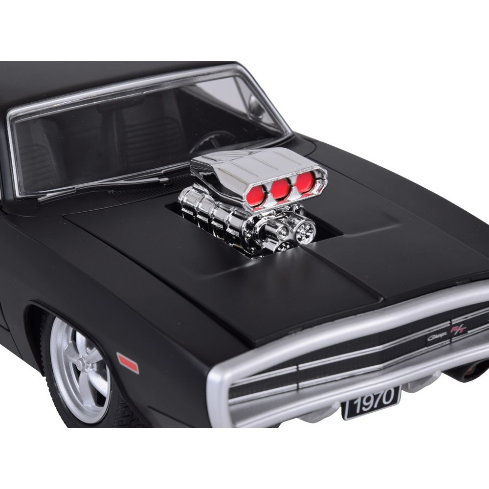 JOKO RC Auto Dodge Charger R/T 1970 na diaľkové ovládanie 33cm so svetlom a zvukom, otváracie dvere, kapota, kufor, matná čierne