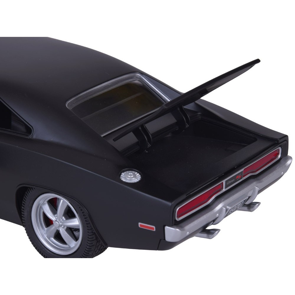JOKO RC Auto Dodge Charger R/T 1970 na diaľkové ovládanie 33cm so svetlom a zvukom, otváracie dvere, kapota, kufor, matná čierne