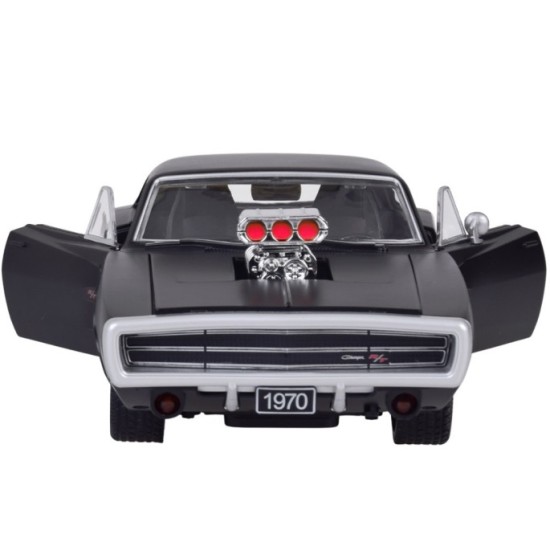JOKO RC Auto Dodge Charger R/T 1970 na diaľkové ovládanie 33cm so svetlom a zvukom, otváracie dvere, kapota, kufor, matná čierne