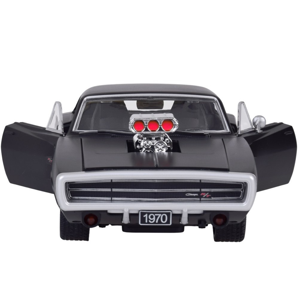 JOKO RC Auto Dodge Charger R/T 1970 na diaľkové ovládanie 33cm so svetlom a zvukom, otváracie dvere, kapota, kufor, matná čierne