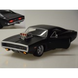 JOKO RC Auto Dodge Charger R/T 1970 na diaľkové ovládanie 33cm so svetlom a zvukom, otváracie dvere, kapota, kufor, matná čierne