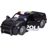 JOKO Policajné Auto so svetlom a zvukom na batérie, čierne