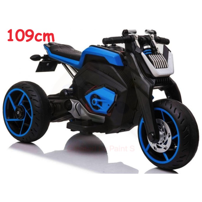 JOKO Elektrická motorka Future 109cm, penové kolesá, modrá