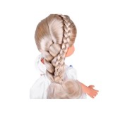 JOKO Bábika s Blond vlasmi v bielych šatách 33cm