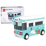 JOKO Sada Technická stavebnica 8v1 Električka, Autobus, Miešač betónu, Sanitka, Obytné auto, Traktor, Hasičské auto, Školský aut