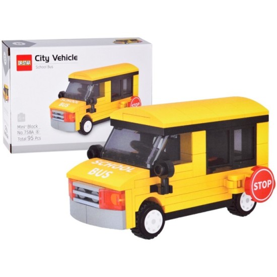JOKO Sada Technická stavebnica 8v1 Električka, Autobus, Miešač betónu, Sanitka, Obytné auto, Traktor, Hasičské auto, Školský aut