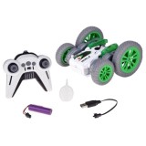 JOKO RC Kaskadérske auto s Parným Efektom s LED svetlom, 360 stupňové otáčanie na diaľkové ovládanie, zelené