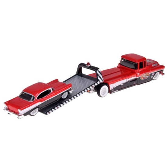 Maisto Kovový set 1:64 - odťahové vozidlo CHEVROLET Flatbed 1957 a CHEVROLET Bel Air