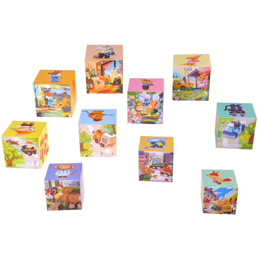 JOKO Vzdelávacie Puzzle Kocky pre deti
