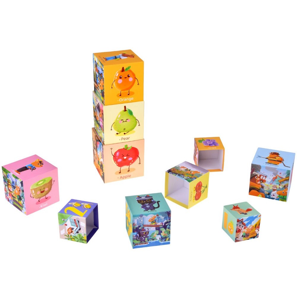 JOKO Vzdelávacie Puzzle Kocky pre deti