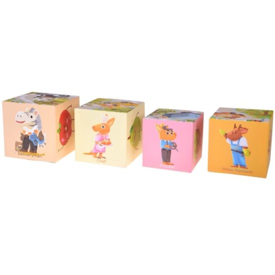 JOKO Vzdelávacie Puzzle Kocky pre deti