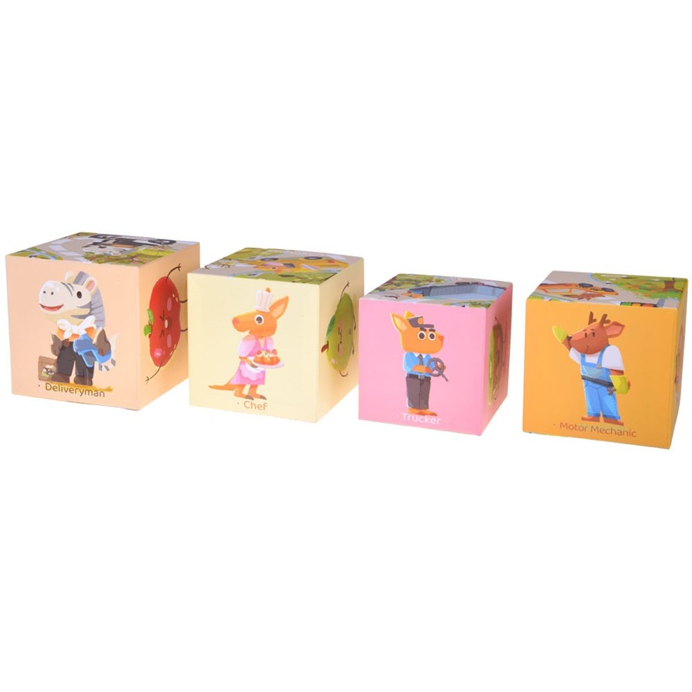 JOKO Vzdelávacie Puzzle Kocky pre deti
