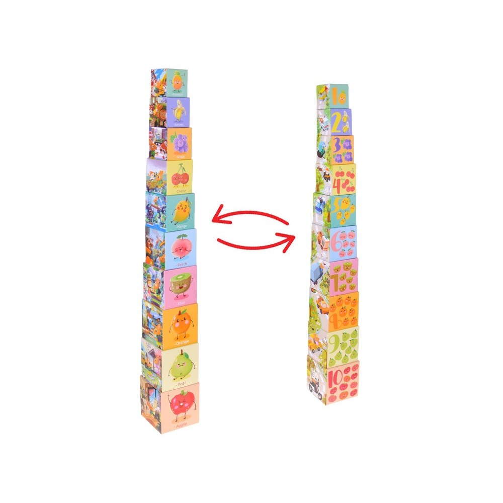 JOKO Vzdelávacie Puzzle Kocky pre deti