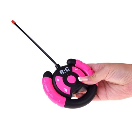 JOKO RC Auto Jeep na diaľkové ovládanie pre dievčatá + 2 Bábiky dievča a chlapec + USB nabíjací kábel, ružové