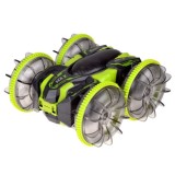 JOKO RC Akrobatické Auto 360˚Amfibia Stunt, Pláva, Jazdí, Svieti, zelené