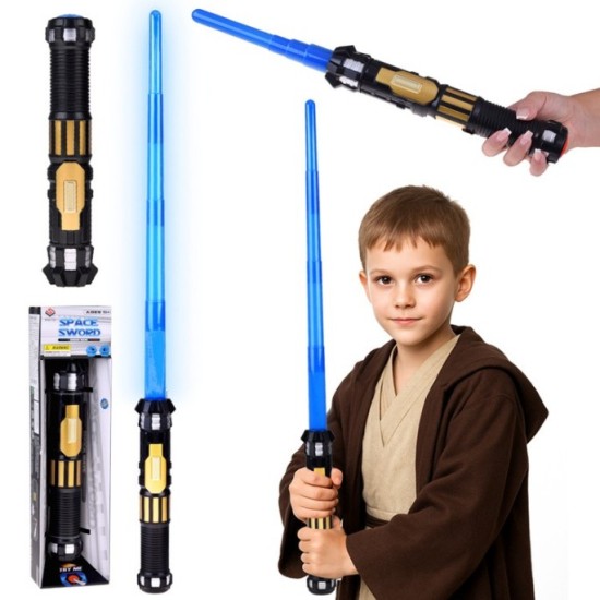 JOKO Vyskakovací Svetelný Meč Star Wars so svetlom a zvukom, modrý