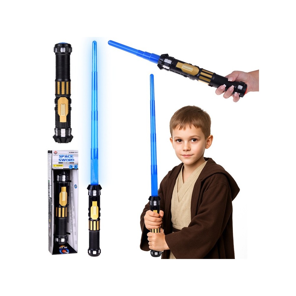 JOKO Vyskakovací Svetelný Meč Star Wars so svetlom a zvukom, modrý