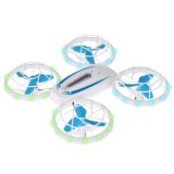 JOKO RC Dron, Akrobatická Kvadrokoptéra s LED svetlom na diaľkové ovládanie, biely