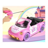 JOKO RC Auto Kabriolet so svetlom na diaľkové ovládanie pre dievčatá, ružové